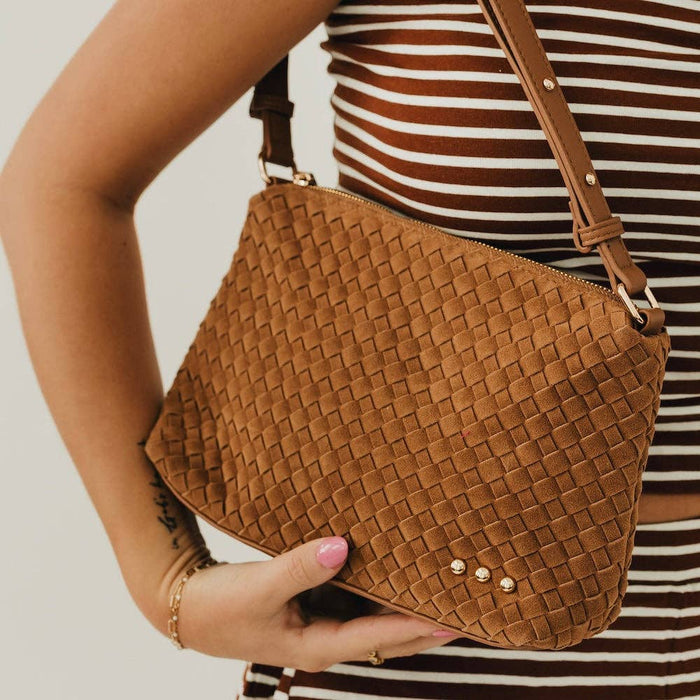 Suede Harper Shoulder Bag