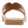 Beige sandal with open toe design 