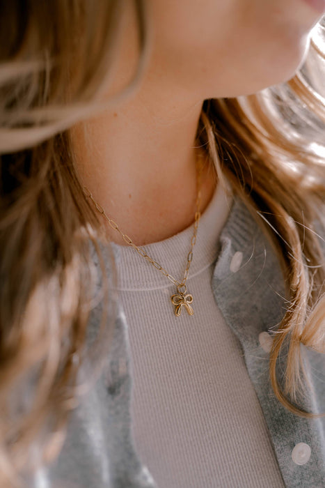 Colossians 1:17 Bow Necklace