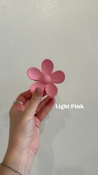 Matte Flower Hair Claw Clip