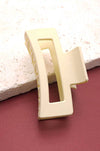 Beige plastic clip 