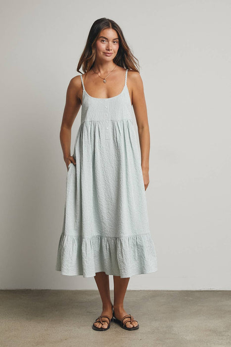 Gingham Midi Dress