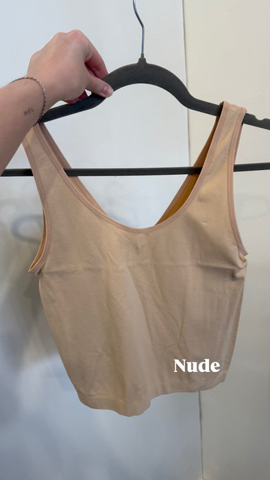 Cropped Buttery Soft Reversible Tank Top