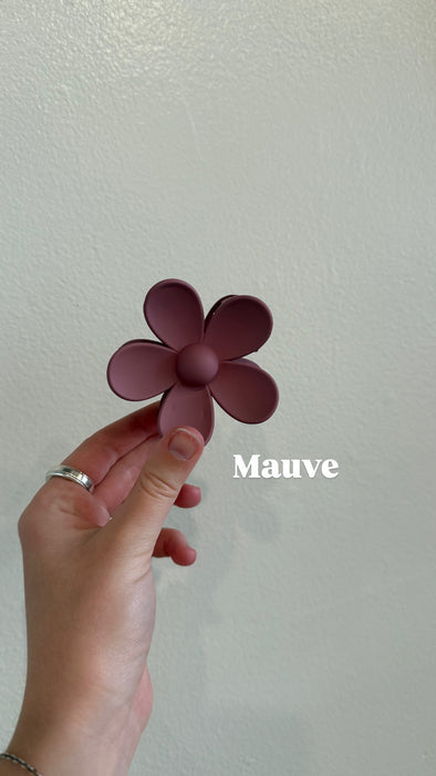 Matte Flower Hair Claw Clip