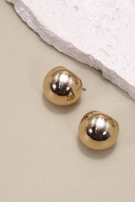 Puffed Huggie Hoop Earrings
