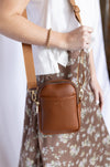 Brown crossbody purse