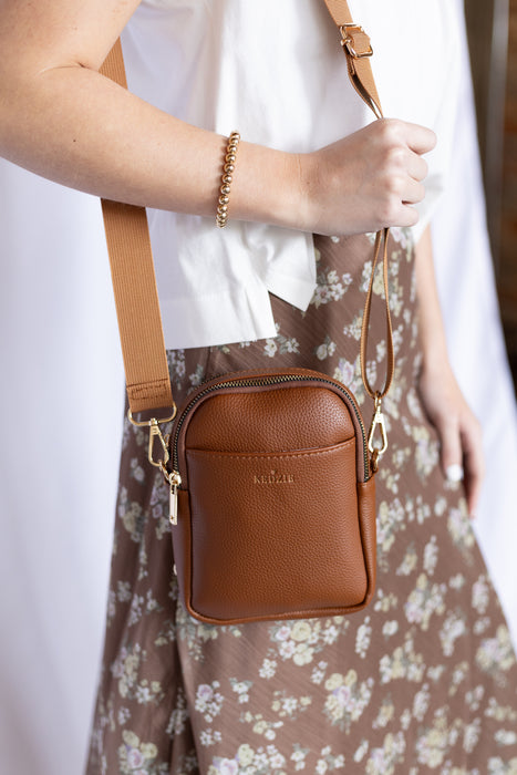Brown crossbody purse