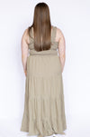Striped Smocked Tiered Maxi Dress