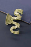 Green decorative hair claw clip