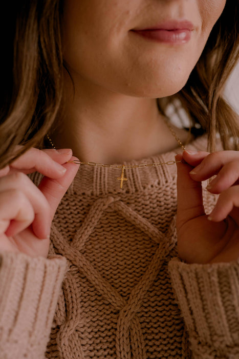 Psalm 139:1 Cross Necklace