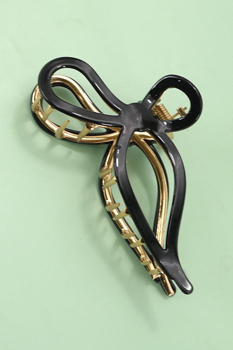 Elegant Bow Hair Claw Clip | Cellulose Acetate Hair Accessory