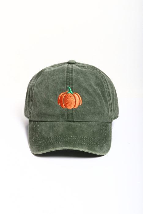 Pumpkin Embroidered Baseball Cap