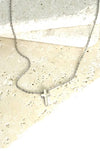 Silver cross necklace 