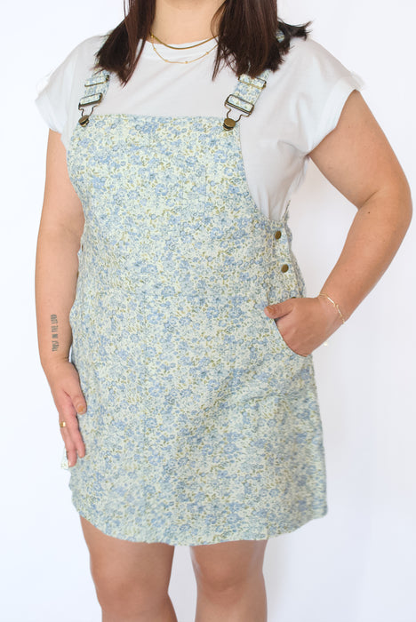 The Daisy Denim Overall Mini Dress