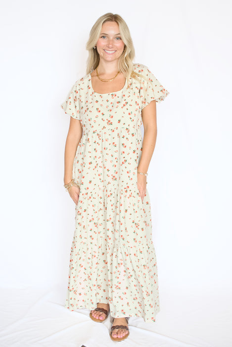 The Autumn Bloom Floral Midi Dress