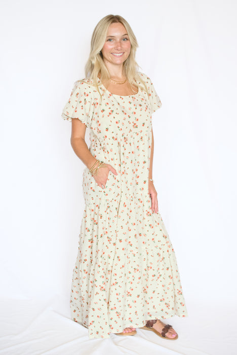 The Autumn Bloom Floral Midi Dress