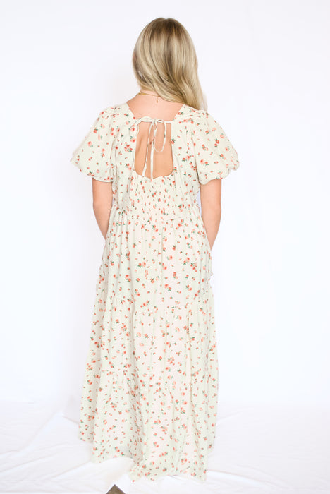 The Autumn Bloom Floral Midi Dress