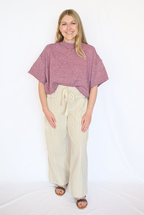 The Harper Mock Neck Sweater Top