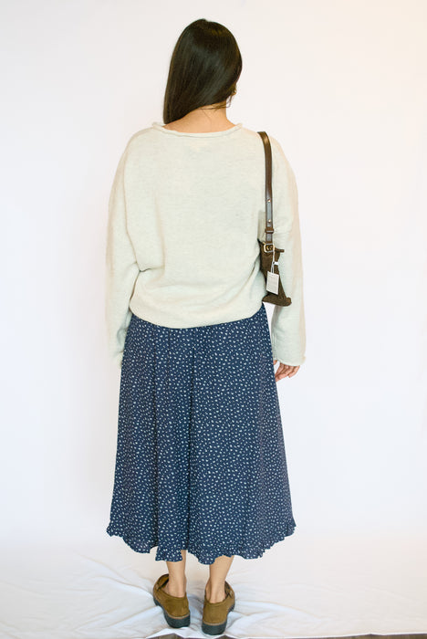 Henley Neck Knit Pullover Sweater