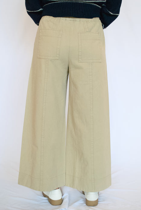 Mineral Wash Wide Leg Pants