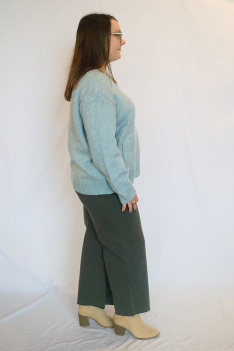 Patch Pocket Knit Pullover Sweater
