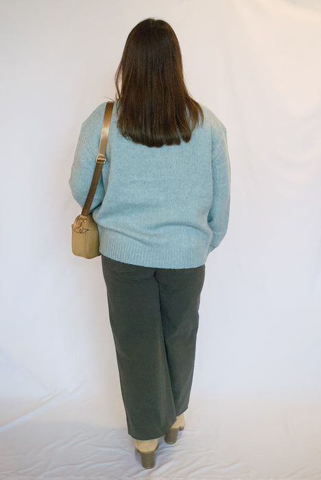 Patch Pocket Knit Pullover Sweater