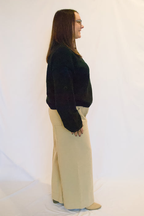 Button Front Ribbed Cardigan