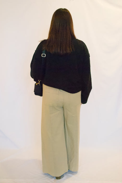 Button Front Ribbed Cardigan