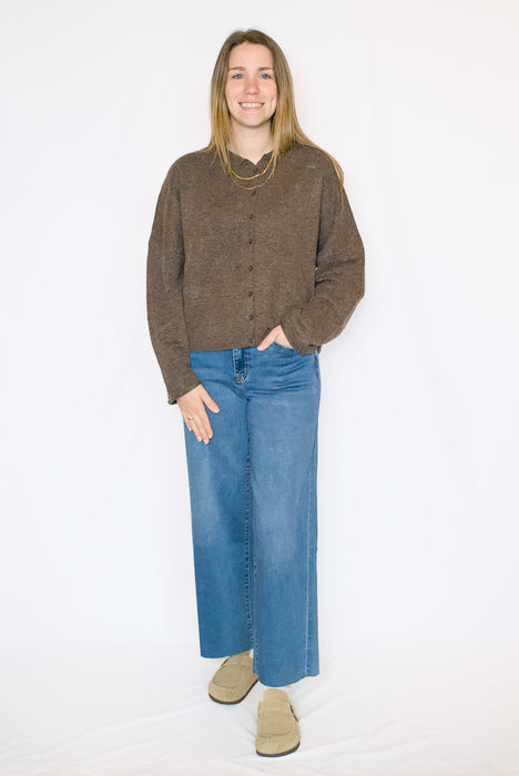Lightweight Button Down Knit Cardigan