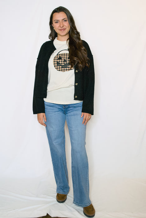 Plaid Pumpkin Halloween T-Shirt