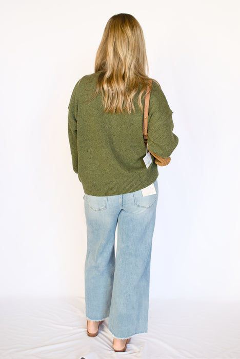 Tummy Control High Rise Wide Leg Ankle Jeans