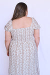 Woman wearing a floral dress 