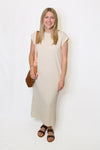 mineral wash white dress