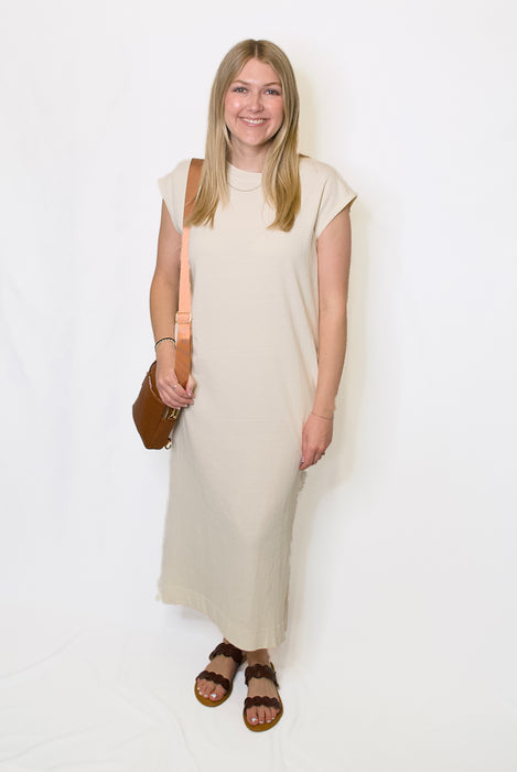 mineral wash white dress