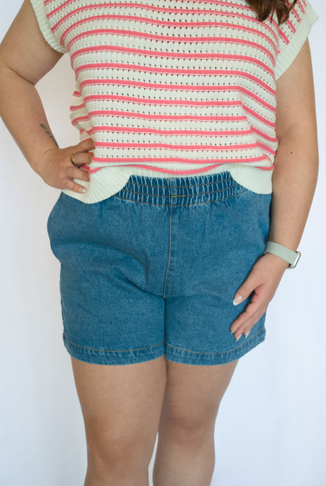 Dark blue shorts