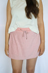 striped pink skort