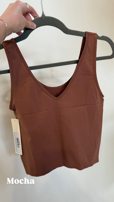Cropped Buttery Soft Reversible Tank Top
