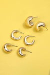 Gold hoop earrings 