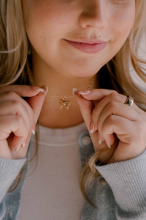 Colossians 1:17 Bow Necklace