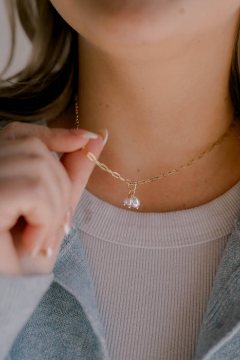 Genesis 1:27 Pearl Necklace