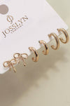 Gold hoop earrings 