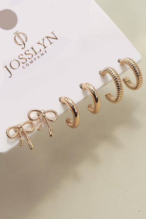 Gold hoop earrings 