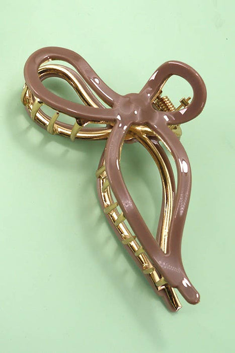 Elegant Bow Hair Claw Clip | Cellulose Acetate Hair Accessory