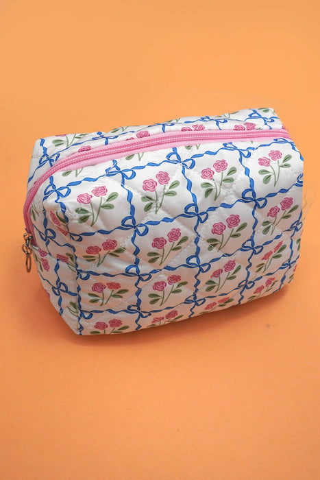 Quilted Makeup Bag